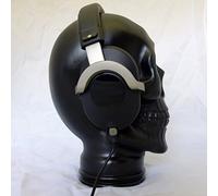 AMP3 Luxury Glass Skull Headphones Stand - Black