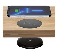 AMPACO Cargador inalámbrico Invisible, Cargador QI Debajo de la Mesa de 30 mm Carga inalámbrica de 10 W para i-Phone 14/13/12/11/X/8 Bar/Mesa de Centro/Escritorio