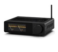 Ampapa Amplificador HiFi: amplificador estéreo con BT 5.2 | HPF | Medidor digital VU | Sub Pre-Out | Entrada TRS equilibrada | Control de tono y control remoto para cine en casa y sistema de