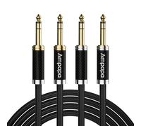 AMPAPA Cable TRS de 1/4 pulgadas de audio Hi-Fi balanceado de 6,35 mm, núcleo OFC para D1/Q1