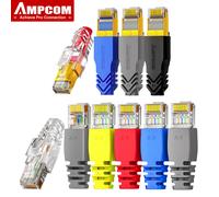 AMPCOM Cable de red Ethernet botas de alivio de tensión Cable conector RJ45 cubiertas de enchufe 6,5/7,5/8,0mm para CAT8 CAT7 CAT6A CAT6 CAT5E 6.5MM Transparent