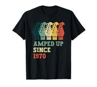 AMPED desde 1970 Año de nacimiento de la música de guitarra Camiseta