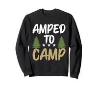 Amped To Camp Diseño rústico de Aventura Sudadera