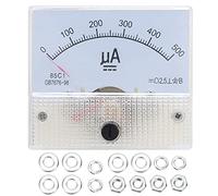 Amperímetro, amperímetro analógico, 85C1 DC 0~500UA ABS Puntero Amperímetro Amperímetro Panel Medidor de corriente de alta precisión con estructura simple