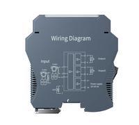 Amperímetro analógico Aislador de señal 4-20 mA 0-10 V 0-5 V 0-10 mA 0-20 mA CC 1 entrada 1 salida(1 In 2 Out,INPUT 4-20MA_OUTPUT 4-20MA_DC24V)