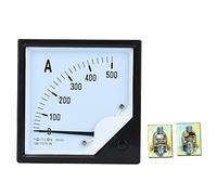 Amperímetro Analógico Medidor de Corriente 500A Precisión 1.5 Panel Cuadrado