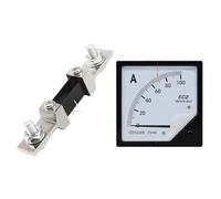 Amperímetro CC 6C2 de aguja mecánica, lectura de corriente 200/250/300-800 A / 75 mV, con divisor incluido (1 unidad).(600A-75mV)