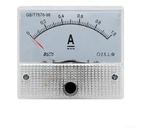 Amperímetro DC analógico 0-1A, 85C1 tipo puntero Medidor de corriente del panel con la cáscara ignífuga del ABS, clase 2.5 de la alta exactitud para la industria, la minería, la metalurgia y