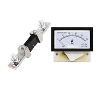 Amperímetro de CC 85C17, tipo aguja, mecánico, for lectura de corriente de 20 A a 500 A / 75 mV. Equipado con divisor. 1 unidad.(50A-75mV)