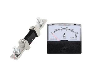 Amperímetro de CC DH670, medidor mecánico de aguja for lectura de corriente de 30 A a 500 A / 75 mV. Equipado con divisor. 1 unidad.(400A-75mV)