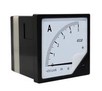 Amperímetro de dial Medidor de amperímetro CC/CA de 1A, 2A, 3A, 5A, 10A, 20A, 30A y 50A. Conexión directa. Tamaño del panel: 80 mm x 80 mm.(6L2 AC,30A)