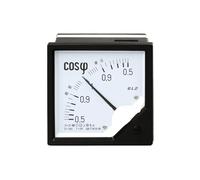 Amperímetro de dial Medidor de factor de potencia analógico AC 6L2, 5 A, panel 6L2-COS, 220 V/380 V(AC220V)