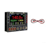 Amperímetro de forma de onda C09 I2C, probador de voltaje y corriente de doble canal de 0-40 V con pantalla IPS de 4 pulgadas, modo curva/digital/puntero, para diagnósticos electrónicos y (juego 1)