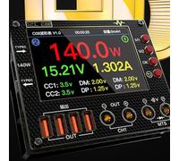 Amperímetro digital CO9 I2C de forma de onda multímetro digital de voltaje con entrada de doble canal 0-40 V, medidor de osciloscopio y analizador de protocolo para diagnóstico electrónico (juego 2)
