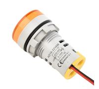 Amperímetro digital Voltímetro AC 50-500V 0-100A Medidor de pantalla redonda LED para indicador de señal industrial, probador de corriente de voltaje con opción verde/rojo/azul/blanco/amarillo