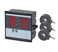 Amperímetro trifásico con pantalla digital, 220 V, para medición de corriente con 3 transformadores, compacto para industria y comercio, modelo SDM-60D/100D/250D seleccionable (SDM-250D)