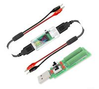 Amperímetro USB probador voltímetro digital, medidor de corriente de voltaje CC U96, monitor de energía portátil para pruebas y carga electrónica (transparente)