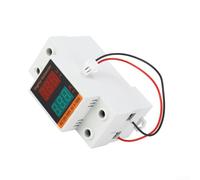 Amperímetro y voltímetro digital CA C45-2042VA, rango de medición AC 20-500V 0-100A, indicador LED con pantalla grande, montaje en carril de 35 mm para industria y comercio, carcasa de PC ignífuga