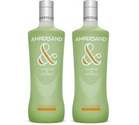 Ampersand Ginebra premium Nacional sabor Melón - 1 botella de 700ml (Paquete de 2)