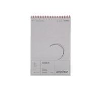Amperse, Cuaderno de Esbozo - Espiralado y Microperforado - A3 Blanco 100 Hojas