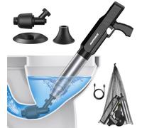 AMPFORCE Desatascador eléctrico de Inodoro Swift de Alta presión para baño, Suelos, Ducha, Resistente, versátil, removedor de obstrucciones de Inodoro