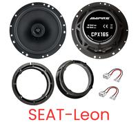 AMPIRE CPX165 Juego de cajas de altavoces coaxiales compatibles para Opel Viv...