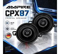 Ampire CPX87 Altavoz coaxial de 2 vías sin rejilla, 87 mm - 1 par
