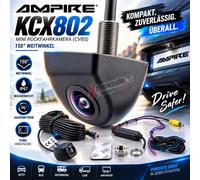 AMPIRE KCX802 Mini cámara de visión trasera a color, base de 150°, entrada de...