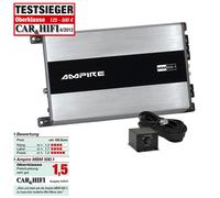Ampire MBM500.1-3G Bass Mono 1 Canal Amplificador Digital 1000W Subwoofer