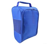 Amplia bolsa de transporte para zapatos de golf con asa cómoda y diseño de malla para un cuidado óptimo del zapato (azul)