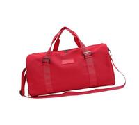 Amplia bolsa deportiva impermeable con compartimentos dedicados en seco y húmedo, construcción de nailon duradero, opciones de transporte versátiles, compacta para viajes cortos, bolsa de transporte