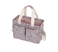 Amplia bolsa para mamá con compartimentos multifuncionales, portátil, bolsa de almacenamiento para pañales para viajes y uso diario