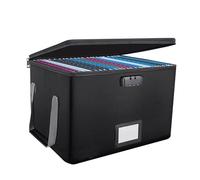 Amplia Caja De Fuego Espacial Safe For Documents | Caja De Fuego Firecoof Waterproof Box Con Cerradura | Bolsa De Documento De Fireproof, Organizador De Archivos De Archivos Para Letras, Carp