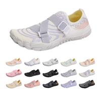 Amplia puntera de secado rápido, zapatos de playa, unisex, zapatos descalzos, antideslizantes, transpirables, suaves y ligeros, zapatos de trail running para mujer y hombre, azul marino, 43 EU