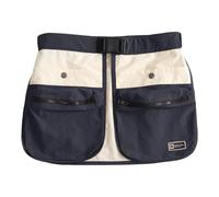 Amplia riñonera deportiva con tela impermeable y panel transpirable, cadera deportiva para ejercicio, gimnasio y viajes, múltiples bolsillos, Blanco sobre negro, Mass Beauty