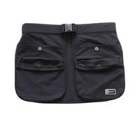 Amplia riñonera deportiva con tela impermeable y panel transpirable, cadera deportiva para ejercicio, gimnasio y viajes, múltiples bolsillos, Color negro., Mass Beauty