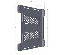 Ampliación de puente de equipaje plateado para Honda XL 600 V Transalp (1987-...