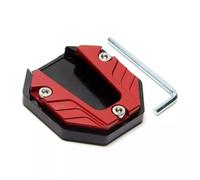 Ampliador De Pata Cabra para BMW F 650 Funduro 1993-2000, Almohadilla Lateral Estacionamiento Aluminio, Caballete Lateral Soporte Almohadilla Accesorio,Red
