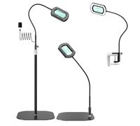 Ampliador LED de bajo consumo, luz activada por tacto y cristal visual transparente para lectura nocturna e inspección prolongada de laboratorio de revista