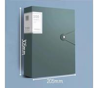 Amplias aplicaciones Carpeta de archivos A4 2 piezas con insertos transparentes, 100 páginas, multicapa, gran capacidad, bolsa almacenamiento datos multifuncional