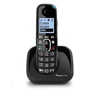 Amplicomms BigTel 1500, téléphone DECT Sans Fil à Grosses Touches, Audio-Boost, sonneries puissantes, Compatible Avec Les Aides auditives, Fonction Blocage Des appels