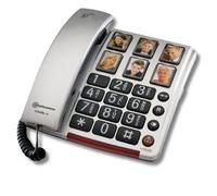 Amplicomms Bigtel 40 - Big Button Phone for Eld (Volume-a-porter 01 Noir Intens)