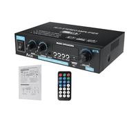 Amplificador, 40 0w + 400w Mini Amplificador digital de 2.0 canales Bluetooth 5.0 Receptor USB Reproductor de música Estéreo Inicio/Coche/Amplio de audio marino