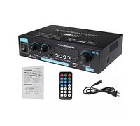 Amplificador, 40 0w + 400w Mini Amplificador digital de 2.0 canales Bluetooth 5.0 Receptor USB Reproductor de música Estéreo Inicio/Coche/Amplio de audio marino