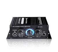 Amplificador, AK270 400W 12V Amplificador de potencia HIFI STEREO HOME COCHE BAJO AUDIO AMP MUSIC PLAYER COCH SPEAKER CLASE D COMO CASA DE POTENCIA DE POTENCIA AMP(12V adapter for home)