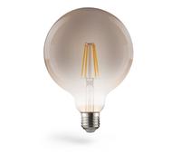 Amplificador. alambre. LED, E27, 420lm 8W, vintage Globe 125, inten. regl., b...