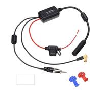 Amplificador Antena Radio Coche, Amplificador Señal Coche SMB a DIN para Coches, Compatible con Radios Sony, Pioneer, Kenwood, Blaupunkt, JVC, y más, Convierte Antena FM a Dab Digital Radio