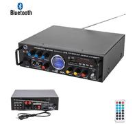 Amplificador Audio Estéreo 3 Canales Micrófono Fm USB Bluetooth Karaoke AS-06128
