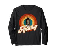 Amplificador audiófilo Vintage Músico Sonido Ingeniero de Audio Manga Larga