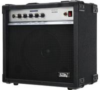 Amplificador Bajo Soundking AK20BA 20W RMS - Ecualizador 4 Bandas, Altavoz 8", Salida Auriculares, conexión Pedal, Combo Ideal para Principiantes con Esquinas Protectoras Extra Resistentes.